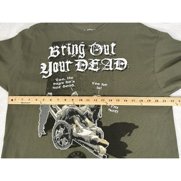 Liquid Blue Monty Python Holy Grail Bring Out Your Dead T-Shirt Men’s XL Green - Picture 12 of 13
